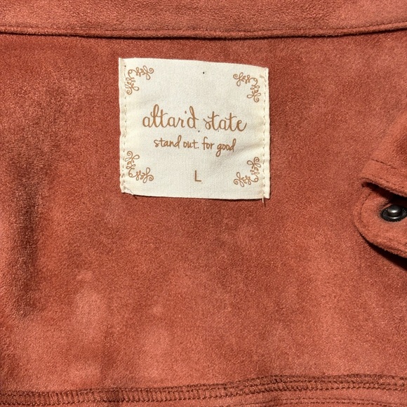 Altar’d State Orange Jacket Size L - Picture 9 of 11